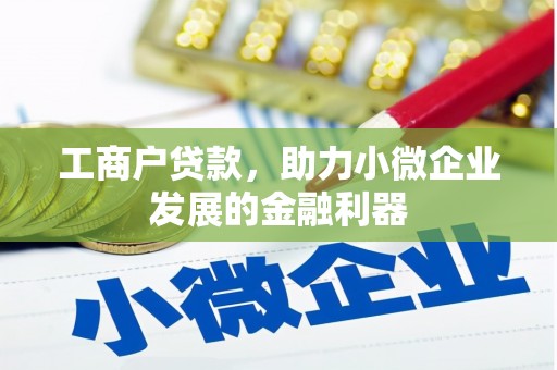 恒春工商户贷款，助力小微企业发展的金融利器