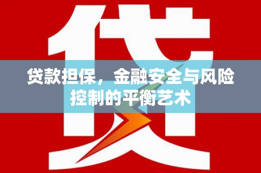 武侯贷款担保，金融安全与风险控制的平衡艺术