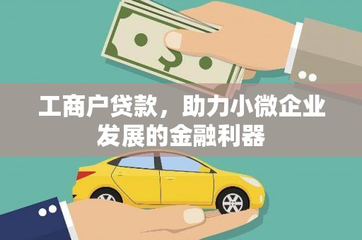 海原工商户贷款，助力小微企业发展的金融利器