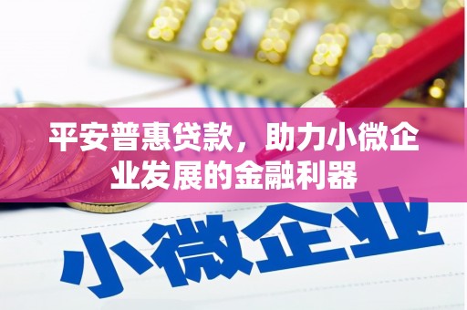 色达平安普惠贷款，助力小微企业发展的金融利器