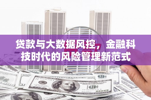 新津贷款与大数据风控，金融科技时代的风险管理新范式