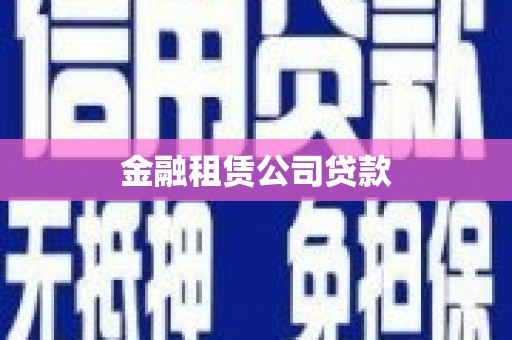 永定金融租赁公司贷款