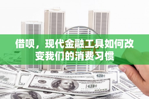 诏安借呗，现代金融工具如何改变我们的消费习惯