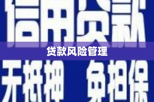六龟贷款风险管理