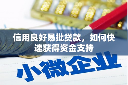 西屿信用良好易批贷款，如何快速获得资金支持