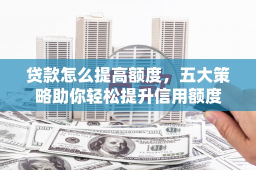 龙子湖贷款怎么提高额度，五大策略助你轻松提升信用额度