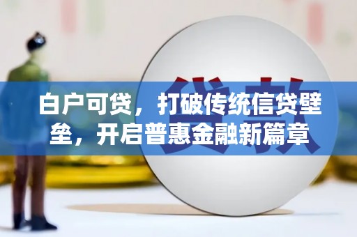 永清白户可贷，打破传统信贷壁垒，开启普惠金融新篇章